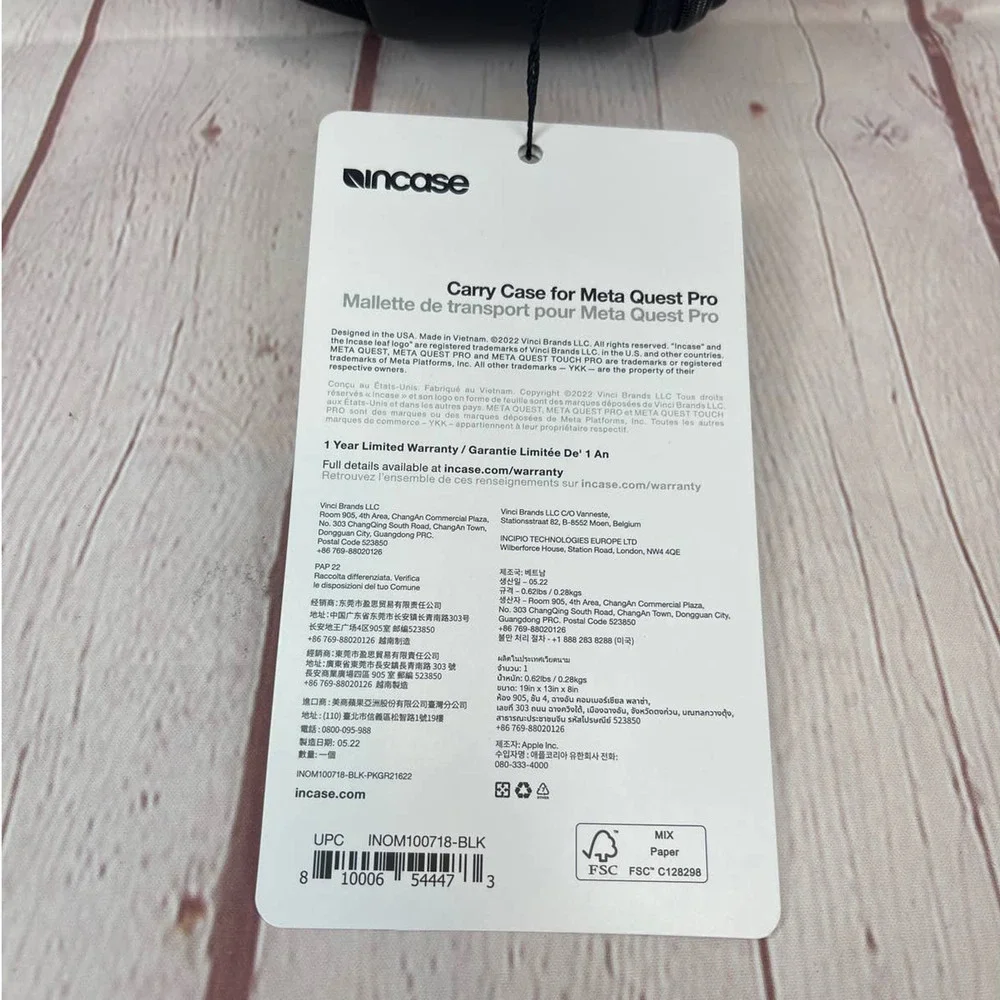 Incase Carry Case For Meta Quest Pro Black (INOM100718-BLK)